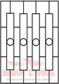 Сварная решетка на окно СР 18